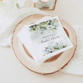 Elegant eucalyptus vrijgezellenfeest napkins servet