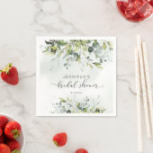 Elegant eucalyptus vrijgezellenfeest napkins servet (Insitu)