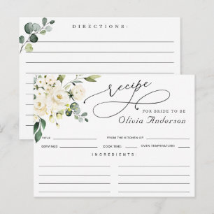 Elegant Eucalyptus Vrijgezellenfeest Recipcard Briefkaart