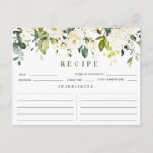 Elegant Eucalyptus Vrijgezellenfeest Recipcard Briefkaart (Voorkant)