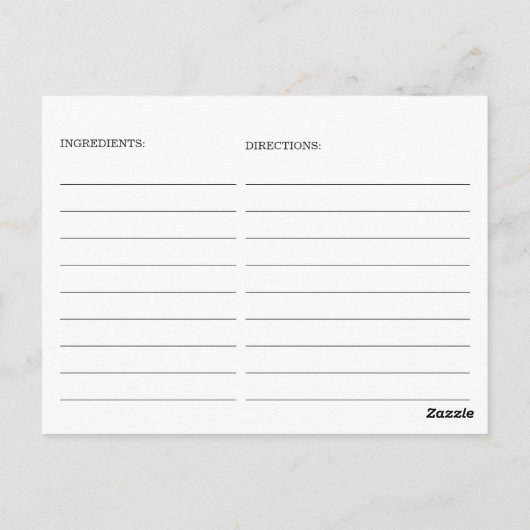 Elegant Eucalyptus Vrijgezellenfeest Recipcard Briefkaart (Achterkant)