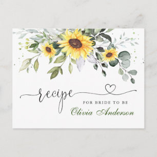 Elegant Eucalyptus Vrijgezellenfeest Recipcard Briefkaart