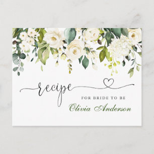 Elegant Eucalyptus Vrijgezellenfeest Recipcard Briefkaart