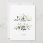 Elegant Eucalyptus Vrijgezellenfeest spel Kaart (Achterkant)