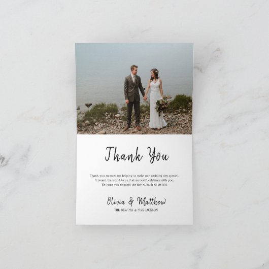 Elegant Eucalyptus Waterverf bruiloft Bedankkaart (Binnen)