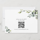 Elegant Eucalyptus Waterverf ENGAGTY Kaart (Achterkant)