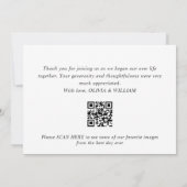 Elegant Eucalyptus Waterverf Floral QR Bedankkaart (Achterkant)
