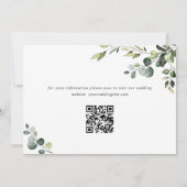 Elegant Eucalyptus Waterverf Floral Vrijgezellenfe Kaart (Achterkant)