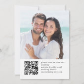 Elegant Eucalyptus Waterverf Floral Wedding FOTO Save The Date (Achterkant)