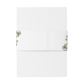 Elegant Eucalyptus Waterverf Floral Wedding Uitnodigingen Wikkel (Achterkant Voorbeeld)