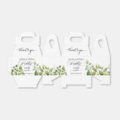 Elegant Eucalyptus Waterverf Greenery Wedding Bedankdoosjes (Uitgevouwen)