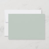 Elegant Eucalyptus Waterverf Greenery Wedding RSVP Kaartje (Achterkant)