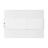 Elegant Eucalyptus Waterverf Greenery Wedding Uitnodigingen Wikkel (Achterkant Voorbeeld)