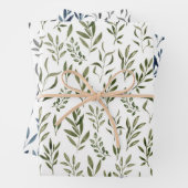 Elegant Eucalyptus Waterverf leest Inpakpapier Vel (In situ)