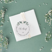 Elegant Eucalyptus Waterverf OH BABY SHOWER Bedankjes Labels