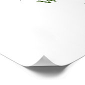 Elegant Eucalyptus Waterverf repetitie Dinner Pos Poster (Hoek)