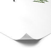 Elegant Eucalyptus Waterverf repetitie Poster (Hoek)