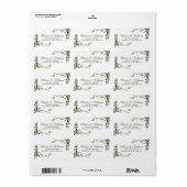 Elegant Eucalyptus Waterverf Return Address Etiket (Full Sheet)