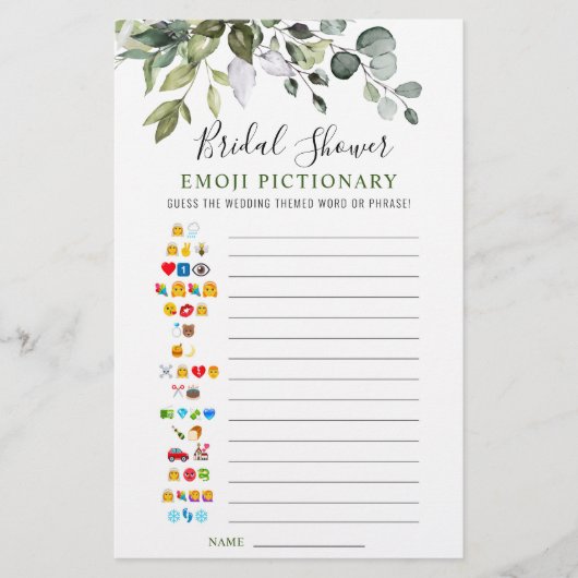 Elegant Eucalyptus Waterverf Vrijgezellenfeest Gam (Voorkant)