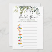 Elegant Eucalyptus Waterverf Vrijgezellenfeest Gam Kaart (Voorkant)