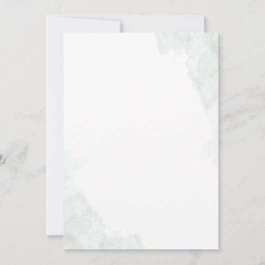 Elegant Eucalyptus Waterverf Vrijgezellenfeest Kaart (Achterkant)