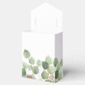 Elegant Eucalyptus Waterverf Wedding Favor Box Bedankdoosjes (Geopend)