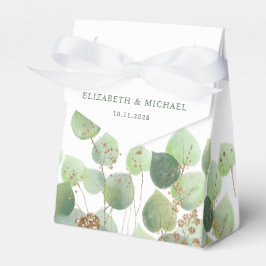 Elegant Eucalyptus Waterverf Wedding Favor Box Bedankdoosjes