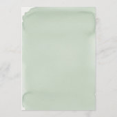 Elegant Eucalyptus Waterverf Wedding Programme Programmakaart (Achterkant)