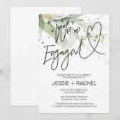 Elegant Eucalyptus We zijn een partij bij de overe Kaart (Voorkant / Achterkant)