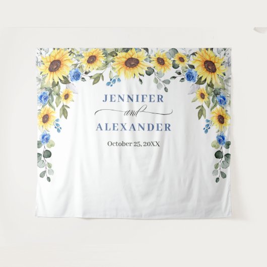 Elegant Eucalyptus Weddenschap Foto Booth Backdrop Wandkleed (Voorkant (horizontaal))