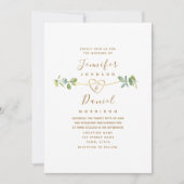 Elegant Eucalyptus Weddenschap Kaart (Voorkant)