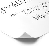 Elegant Eucalyptus Weddenschap Ons Guestbook Poster (Hoek)