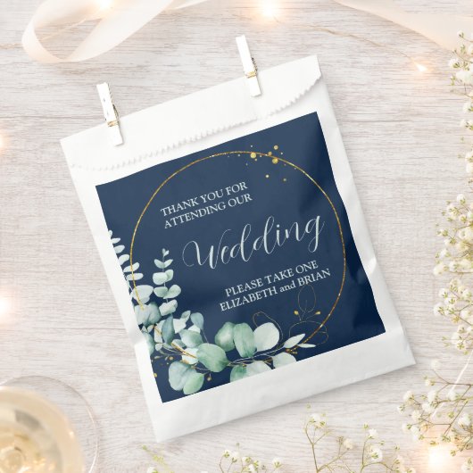 Elegant Eucalyptus Wedding Bedankzakje (Geknipt)