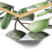 Elegant Eucalyptus Wedding Ceremony Program Hand Perfect Poster (Hoek)