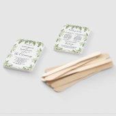 Elegant Eucalyptus Wedding Ceremony Programme Handwaaier (Niet-gemonteerd)