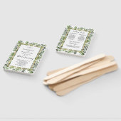 Elegant Eucalyptus Wedding Ceremony Programme Handwaaier (Niet-gemonteerd)