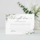 Elegant Eucalyptus Wedding Enclosure Card Informatiekaartje (Staand voorkant)