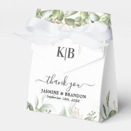 Elegant Eucalyptus Wedding Favor Box Bedankdoosjes