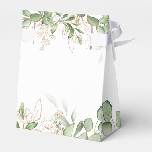 Elegant Eucalyptus Wedding Favor Box Bedankdoosjes (Achterkant)