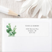 Elegant Eucalyptus Wedding Foliage Sage Green Etiket (Insitu)