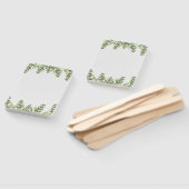 Elegant Eucalyptus Wedding Hand Fan Handwaaier (Niet-gemonteerd)