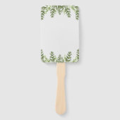 Elegant Eucalyptus Wedding Hand Fan Handwaaier (Voorkant)