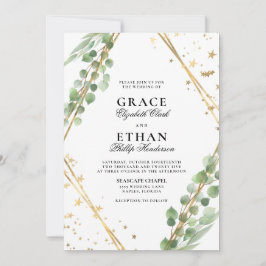 Elegant Eucalyptus Wedding Kaart