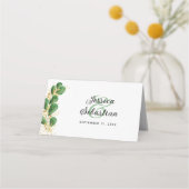 Elegant Eucalyptus Wedding Plaatskaartje (Achterkant)