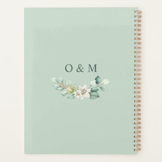 Elegant Eucalyptus Wedding Planner (Achterkant)