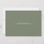 Elegant Eucalyptus Wedding Save the Date Photo Feestdagenkaart (Achterkant)