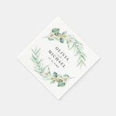 Elegant Eucalyptus Wedding Servet (Hoek)