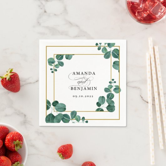 Elegant Eucalyptus Wedding Servet (Insitu)