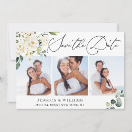 Elegant Eucalyptus White Roses 3 PHOTO Weddenschap Save The Date