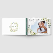 Elegant Eucalyptus White Roses PHOTO Weddenschap Gastenboek (Volledig)